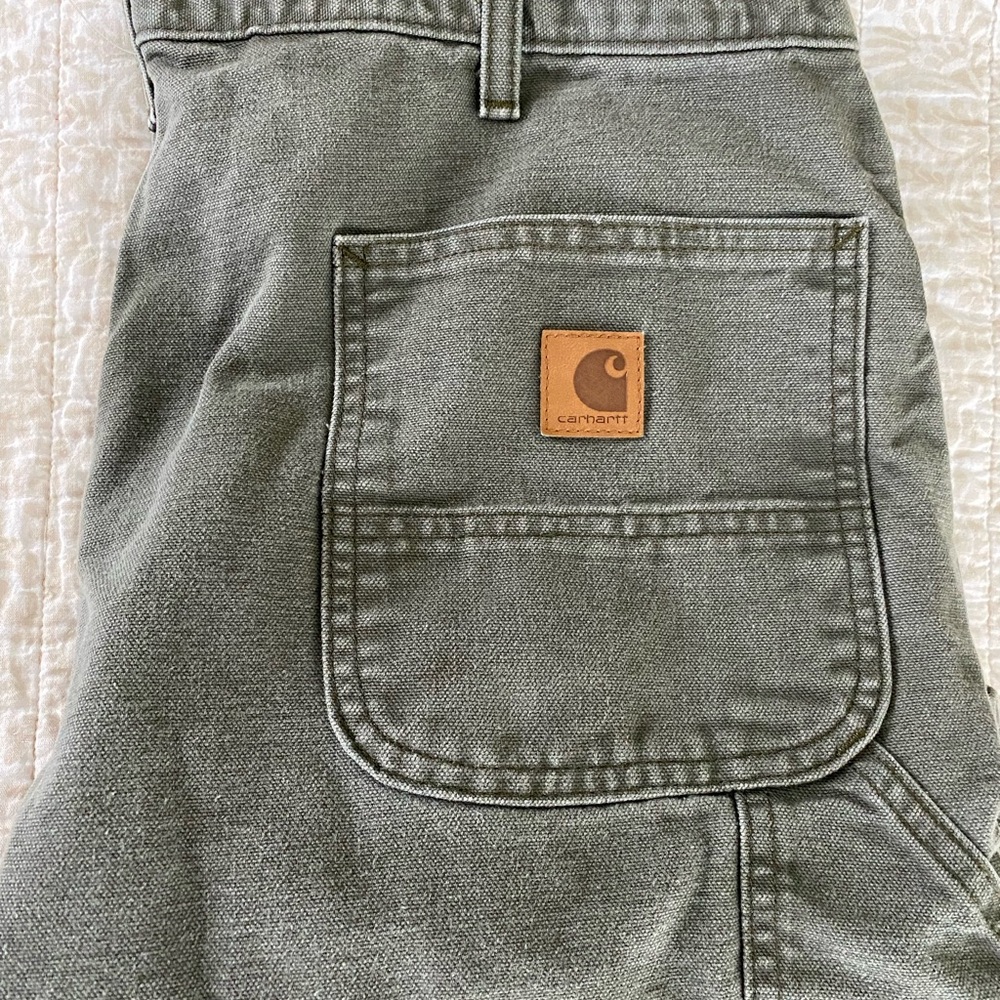 Carhartt Green Flannel Lined Pants